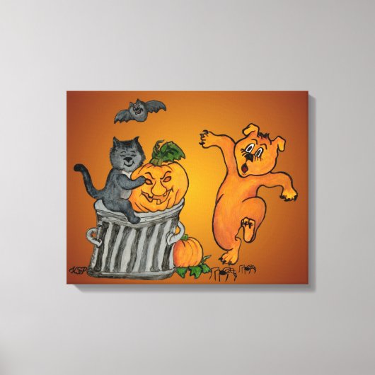 Frohe Halloween! 5 Leinwanddruck (Vorderseite)