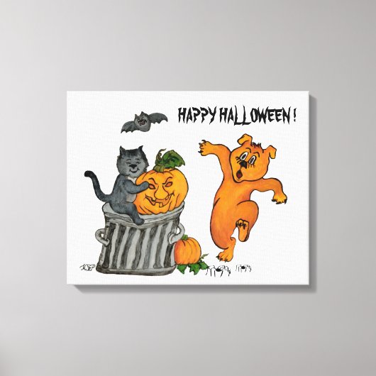 Frohe Halloween! 5 Leinwanddruck (Vorderseite)