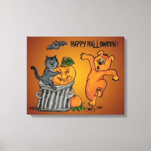 Frohe Halloween! 5 Leinwanddruck (Vorderseite)