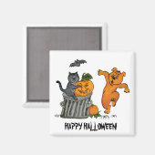 Frohe Halloween! 5 Magnet (Vorderseite/Rückseite)