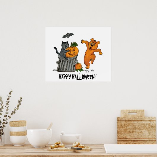 Frohe Halloween! 5 Poster (Küche)
