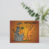 Frohe Halloween! 5 Postkarte (Stehend Vorderseite)