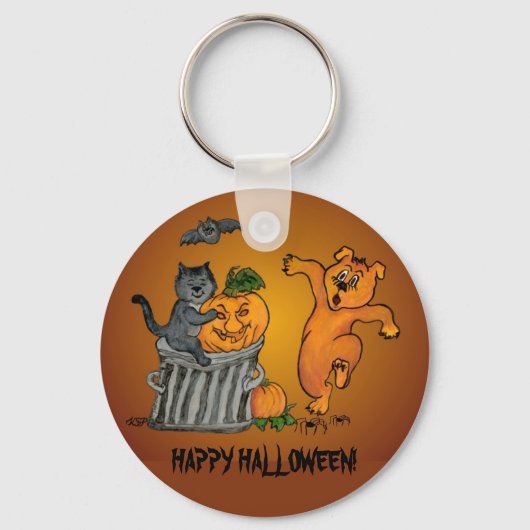 Frohe Halloween! 5 Schlüsselanhänger (Vorderseite)