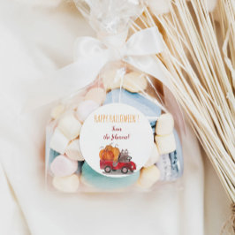 Frohe Halloween-Aufkleber für Süßigkeiten & Cookie Runder Aufkleber