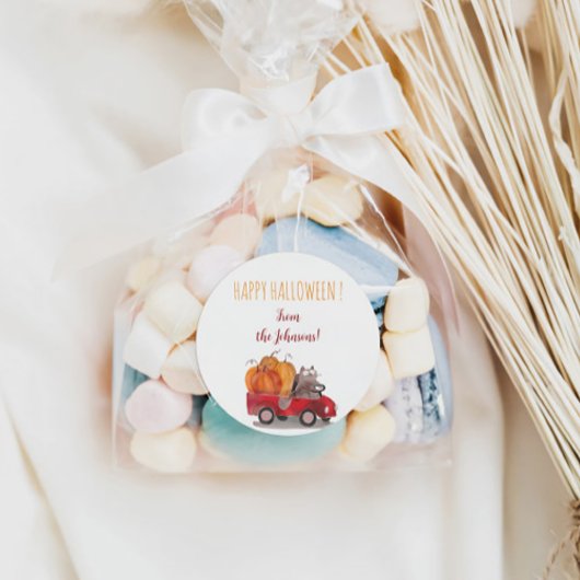 Frohe Halloween-Aufkleber für Süßigkeiten & Cookie Runder Aufkleber