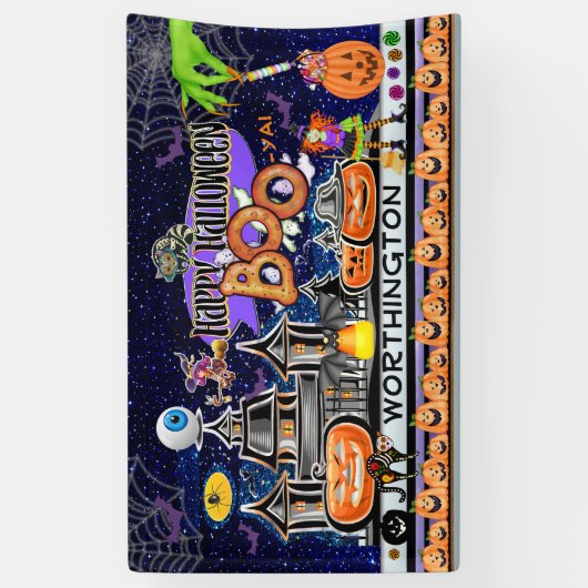 Frohe Halloween! Banner (Vertikal)