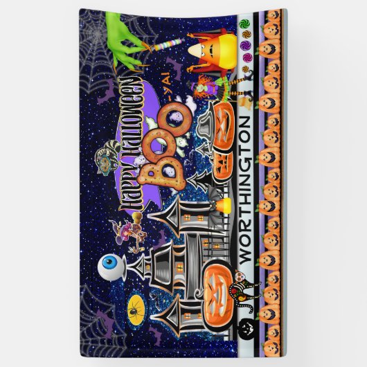 Frohe Halloween! Banner (Vertikal)