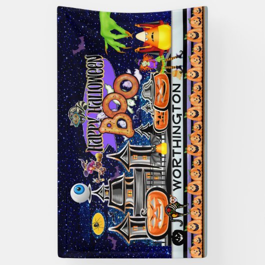 Frohe Halloween! Banner (Vertikal)