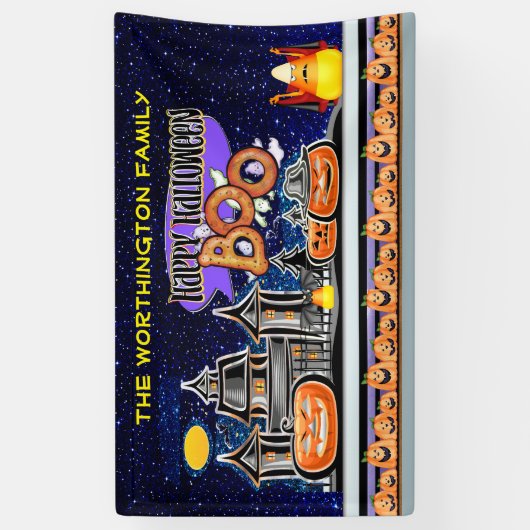 Frohe Halloween! Banner (Vertikal)