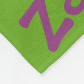 Frohe Halloween Black Bats auf Green Personalisier Fleecedecke (Ecke)