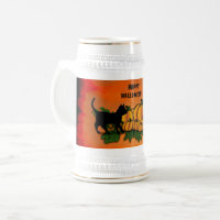Frohe Halloween , Black Cat , Bat und Pumpkin
