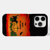 Frohe Halloween , Black Cat , Bat und Pumpkin Case-Mate iPhone Hülle (Rückseite (Horizontal))