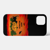 Frohe Halloween , Black Cat , Bat und Pumpkin Case-Mate iPhone Hülle (Rückseite (Horizontal))
