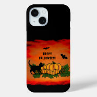 Frohe Halloween , Black Cat , Bat und Pumpkin