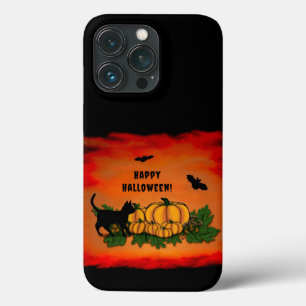 Frohe Halloween , Black Cat , Bat und Pumpkin Case-Mate iPhone Hülle