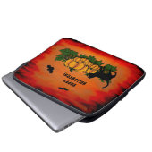 Frohe Halloween , Black Cat , Bat und Pumpkin Laptopschutzhülle (Vorne Knopf)