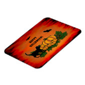 Frohe Halloween , Black Cat , Bat und Pumpkin Magnet (Linke Seite)