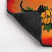 Frohe Halloween , Black Cat , Bat und Pumpkin Mousepad (Ecke)
