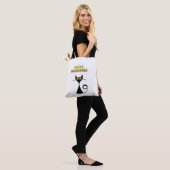 Frohe Halloween Black Cat Trick oder Treat Bag Tasche (Am Model)