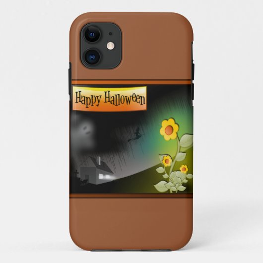 Frohe Halloween & Blume - Case-Mate iPhone Hülle (Rückseite)
