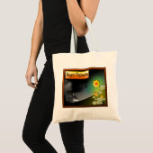 Frohe Halloween & Blume - Tragetasche (Vorderseite (Produkt))