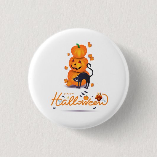 Frohe Halloween! Button (Vorderseite)