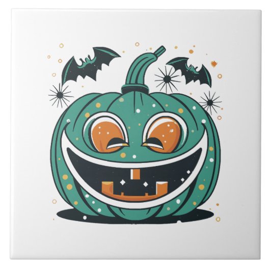Frohe Halloween! Carve a Pumpkin! Fliese (Vorderseite)