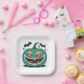 Frohe Halloween! Carve a Pumpkin! Pappteller (Party)