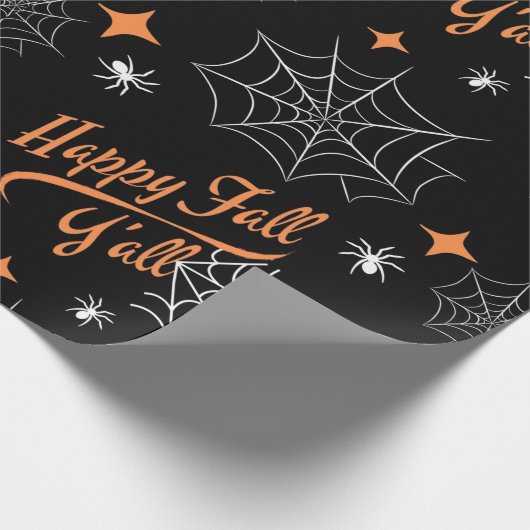 Frohe Halloween Erntedank Herbst Geschenk Geschenkpapier (Ecke)