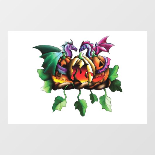 Frohe Halloween! Fensteraufkleber (Blatt)