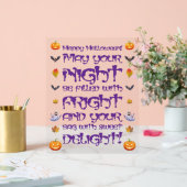 Frohe Halloween-Frohnacht Acrylschild (Hochzeit)