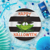 Frohe Halloween-Frosch Pappteller (Party)