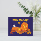 Frohe Halloween! Funny Jack O'Lanterns Postkarte (Stehend Vorderseite)