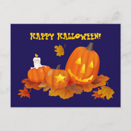 Frohe Halloween! Funny Jack O'Lanterns Postkarte