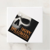 Frohe Halloween-Geistermöwe schwarz-orange Geschenkanhänger (Beispiel)