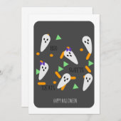 Frohe Halloween-Geistersprinklerkarte (Vorne/Hinten)