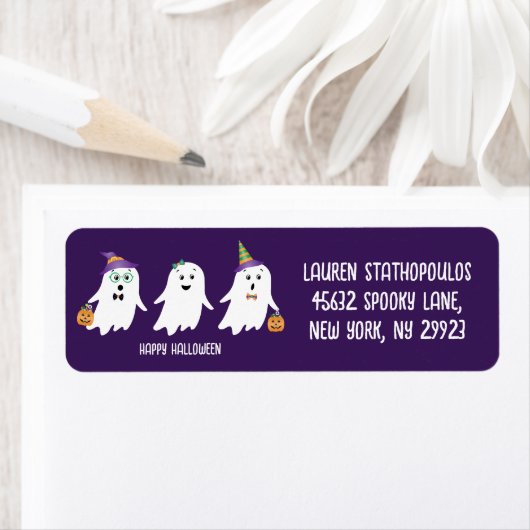 Frohe Halloween-Geistertrick oder -Behandlung (Insitu)