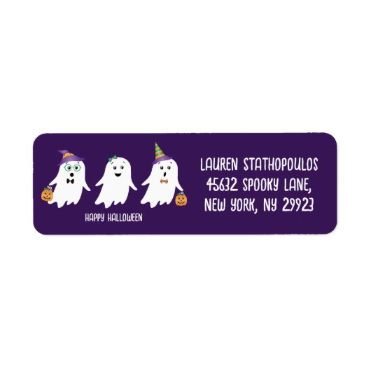 Frohe Halloween-Geistertrick oder -Behandlung (Vorne)