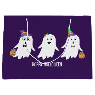 Frohe Halloween-Geistertrick oder -Behandlung Große Geschenktüte