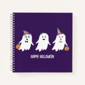 Frohe Halloween-Geistertrick oder -Behandlung Notizblock (Vorderseite)