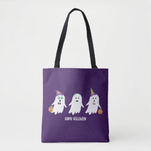 Frohe Halloween-Geistertrick oder -Behandlung Tasche