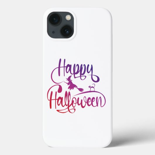 Frohe Halloween-Gradient-Hexenkatze Case-Mate iPhone Hülle (Rückseite)