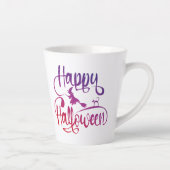 Frohe Halloween-Gradient-Hexenkatze Milchtasse (Rechts)