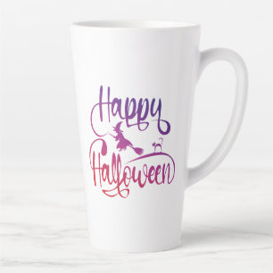 Frohe Halloween-Gradient-Hexenkatze Milchtasse