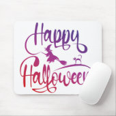 Frohe Halloween-Gradient-Hexenkatze Mousepad (Mit Mouse)