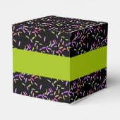 Frohe Halloween Grünes Monster Donut Sprinkles Geschenkschachtel (Rückseite)