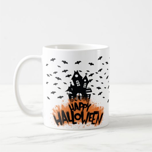 Frohe Halloween-Herbst-Tasse Kaffeetasse (Links)