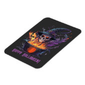 Frohe Halloween! Hexen Skull Magnet (Linke Seite)