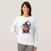 Frohe Halloween! Hexen Skull T-Shirt (Vorne ganz)