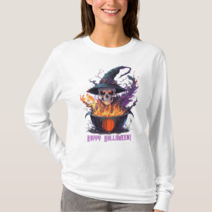 Frohe Halloween! Hexen Skull T-Shirt